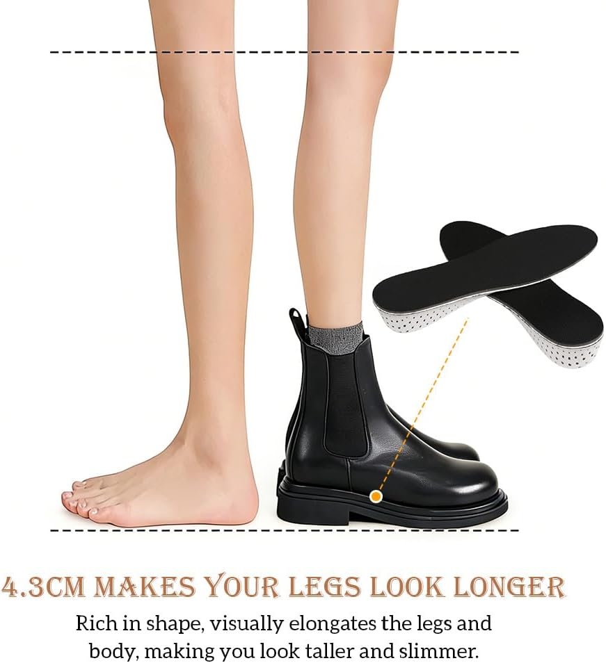 Upstore unisex height increasing insoles pair