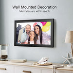 Smart electronic frame displaying auto-rotation in portrait and landscape modes