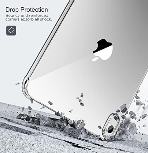 MoKo non yellowing clear tech accessory shell demonstrating flexible material installation onto a tablet