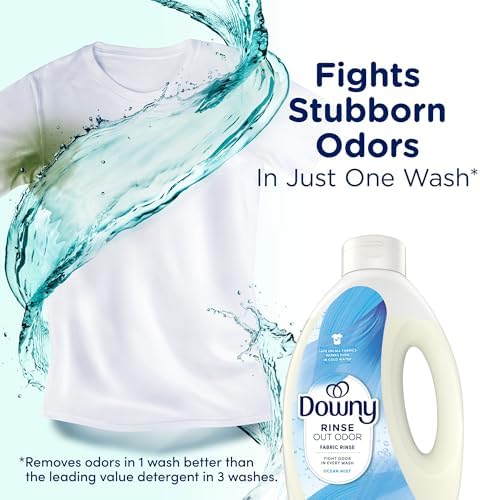 Downy laundry rinse liquid fabric softener ocean mist scent