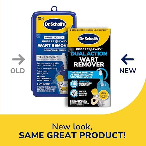 Dr. Scholl's wart remover kit components and applicator tips