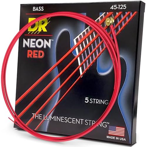 DR Strings Red Devils - Extra-Life Red Coated 5 String Bass 45-125 - Image 2