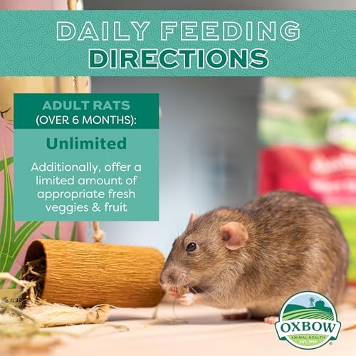 Premium Oxbow small animal pet food bag packaging for adult pet rats