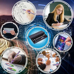 Stress relief gel pen desk accessory with steel balls and magnetic rings.