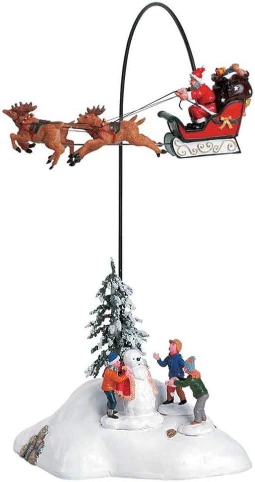 Lemax Santa Claus is Coming to Town animated building front view Christmas decor
