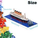 Step by step instruction manual layout for the OneNext Titanic ship construction kit.