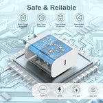Internal smart chip safety architecture visualization inside the white charger block