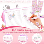 Full gift set of PrinBarBee axolotl journal for girls