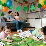 OHOME paper tablecloth used as a classroom activity station