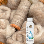 Lavender scented wool rinse for reducing itch and static