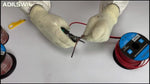 Speaker wire spool showing length and gauge labels