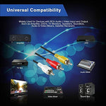RocketBus RCA stereo wire displaying flexible black cable jacket design for home theater systems.