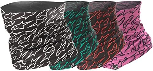 Alpinestars lightweight motorcycle base layer face mask showing the seamless edge construction.