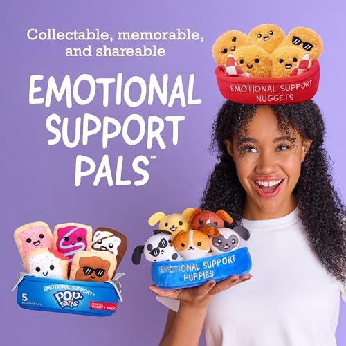 Top down view of emotional support school supply plush set layout.