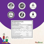 NuBest Tall height and bone growth capsules side view showing imported packaging.