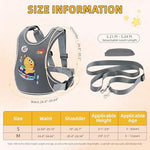 Adjustable tether leash for Jxm walking harness
