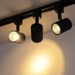 Mirrea track lighting head mounted on rail