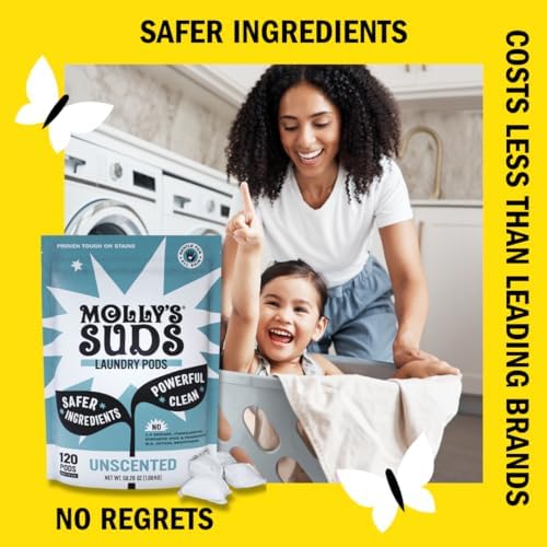 Back of Molly's Suds value pack packaging with ingredient details and usage instructions.
