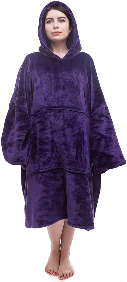 Miss Mila(R)|Oversized Wearable Blanket Hoodie, Ultra Soft Flannel Sweatshirt Blanket with Kangaroo Pocket, One Size Fits All - Image 12
