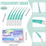 Soft silica toothpicks with purple travel storage case display