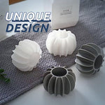 Close up of bladed design on magic laundry washing balls
