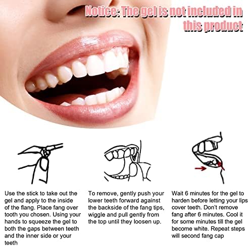Nuanchu acrylic resin teeth arranged for costume prop use