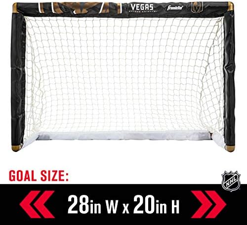 Franklin Sports mini hockey player sticks in black showing left and right shot orientations