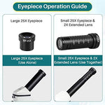 Microscope for Kid Student Adult, 100X-2000X Compound Monocular Microscope with Mechanical Platform Slides Set, Phone Adapter for School Home Education - Image 7