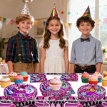 Close up of Champbull Monster High party decoration branding