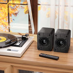 Saiyin Bluetooth speakers remote control and accessories in the box