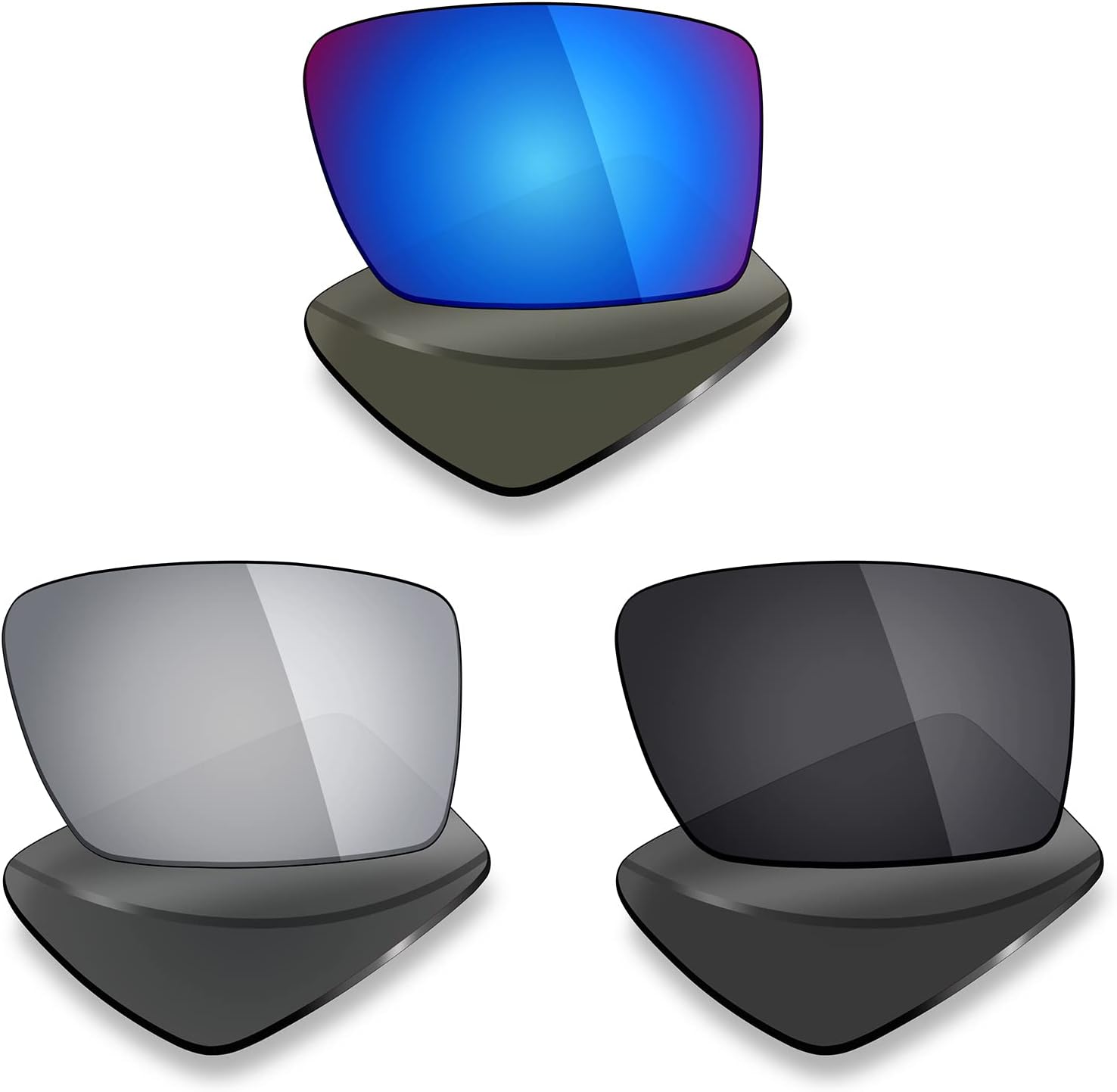 Mryok replacement lenses for Oakley Eyepatch 2 front view polarized