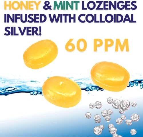 Individually wrapped American Biotech Labs silver lozenges for portable on the go throat soothing.