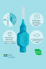 TePe interdental brush with protective cap extension