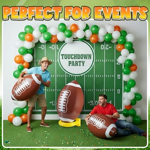 High quality USA imported jumbo sports party decorations for a birthday celebration.