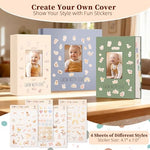 Vienrose children memory scrapbook displaying three horizontal photos per page