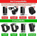 Six meter black charging cable laid out flat for security camera