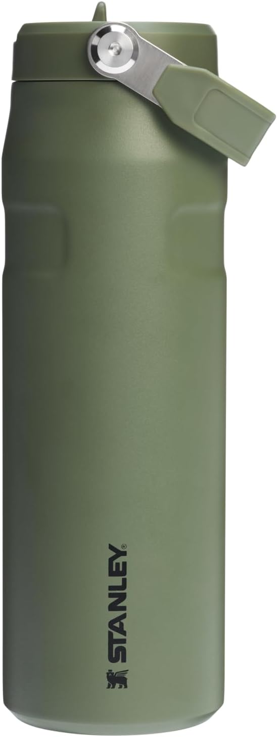 Stanley IceFlow Flip Straw 2.0 Water Bottle 24 oz | Built-In Straw with Larger Opening | Lightweight and Leak Resistant | Insulated Stainless Steel | BPA-Free | Twilight - Image 14