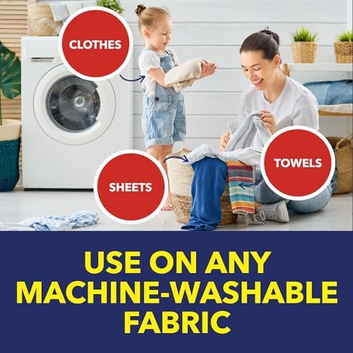 OxiClean Max Force laundry gel being applied to a stained white shirt
