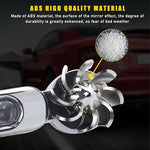 Eco friendly wind energy automobile accessories highlighting the bright eight LED layout