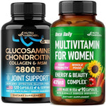 Nutraharmony glucosamine and multivitamin capsules front view bottle supplement