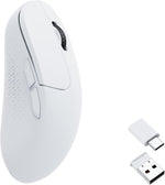 Keychron M3 Mini wireless optical mouse front view in white
