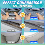 Applying mold remover gel to a front loader washing machine rubber gasket