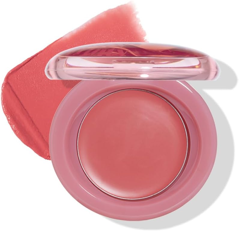 Etude Fruity Lip & Cheek Blur Balm - Sheer Tinted, Moisturizing Cream Balm with Puff, Hydrating Multi-Use Lip & Cheek Color #5 Plump Raspberry 2.3g - Image 11
