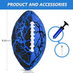 Jasonwell outdoor sports toy package contents including deflated football and inflation needles