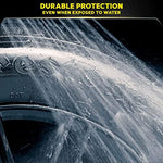 Application of Meguiar's Hybrid Ceramic Tire Shine on a car tire