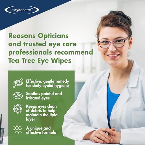 The Eye Doctor sensitive eye cleaner wipes packaging details