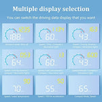 Liiiyuan dual OBD2 GPS dashboard speedometer adjusting brightness automatically with built in light sensors.