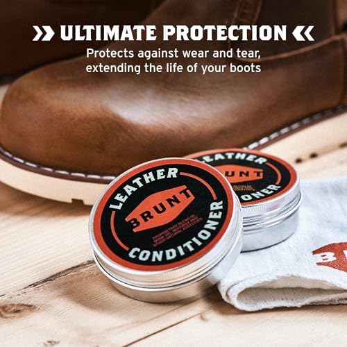Side angle of the protective barrier boot conditioner packaging demonstrating application steps.