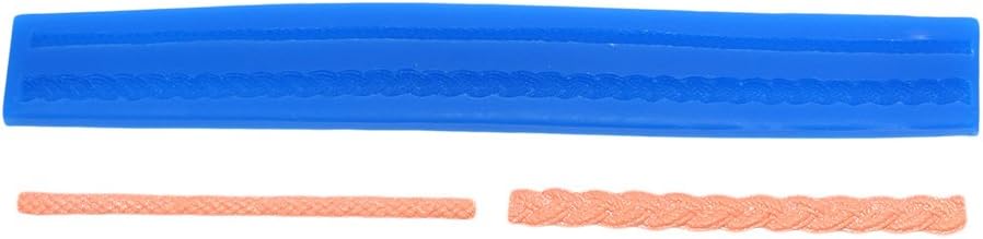 First Impressions Molds braided rope set 1 silicone mold front view