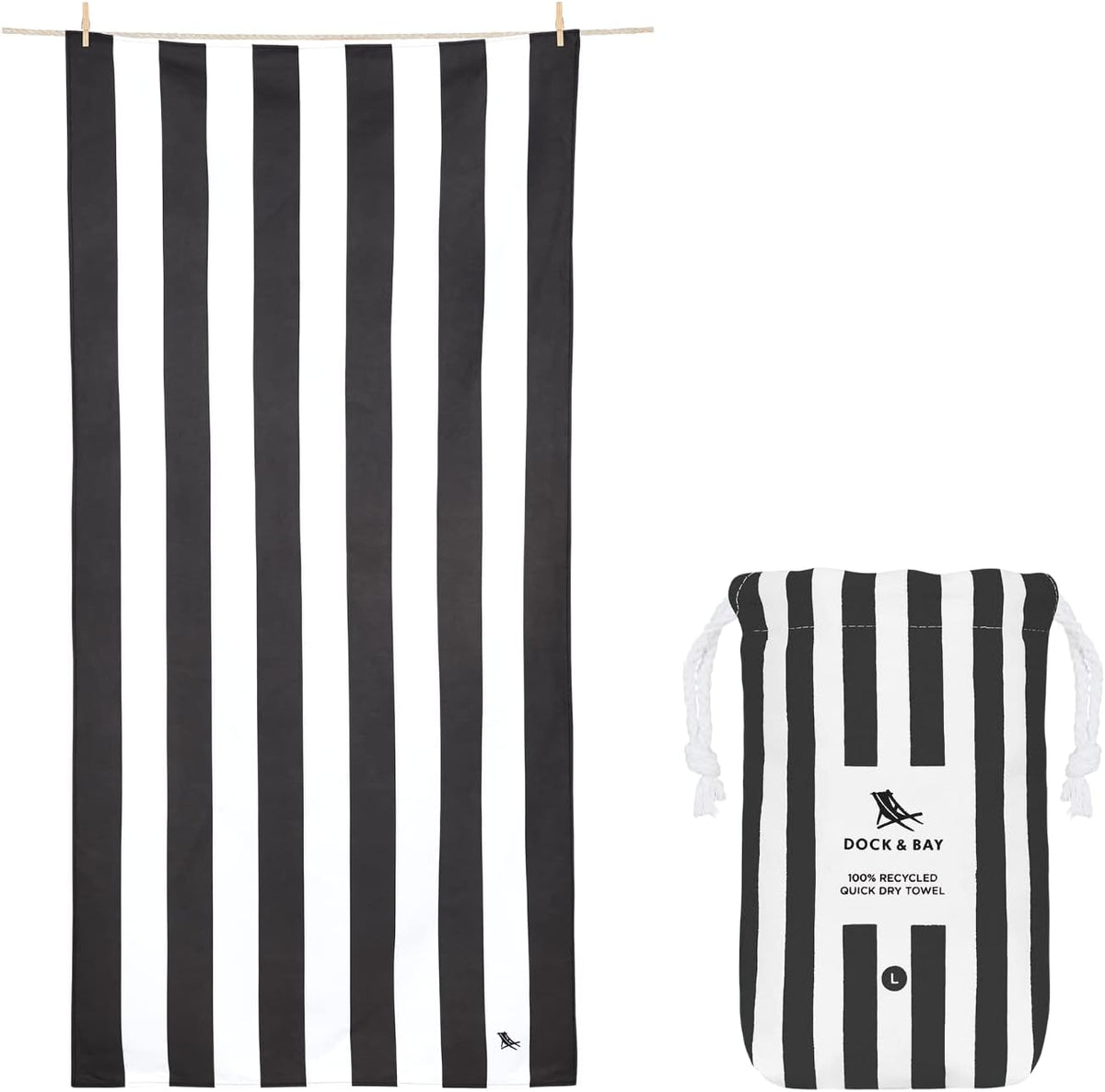 Dock And Bay beach towel front view